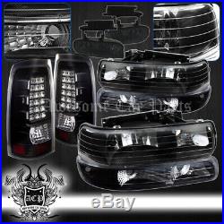 01-02 Silverado 3500 Headlights + Bumper Turn Signal + Fog + Led Gen2 Tail Lamps