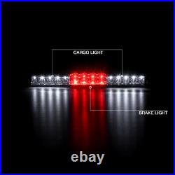 03 04 05 06 Chevy Silverado 2500Hd Smokey Roof Cab Lamp Red Smoke Taillamps LED