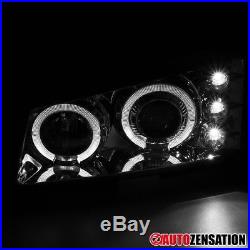 03-06 Chevy Silverado Avalanche Chrome LED Halo Projector Headlights