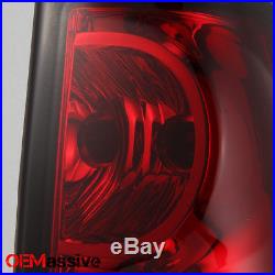 03-06 Chevy Silverado Pickup Truck Red Clear Tail Lights Brake Lamps Replacement