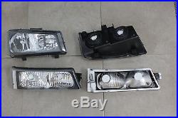03-06 Chevy Silverado Truck 1500 HD2500 3500 Headlights +Turn Signal Black Clear