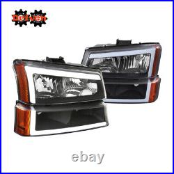 03-06 Chevy Silverado Truck 1500 HD2500 3500 Headlights +Turn Signal LED DRL