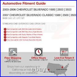 03-06 Chevy Silverado V8 Ss Truck Black LED Tail Lamps Brake Signal Lights LH+RH