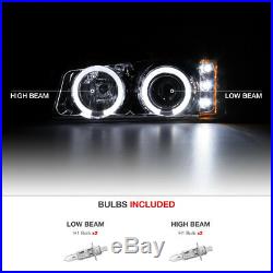 03-06 Silverado Turn signal headlights LED Angel Eyes Dual Halo Ultra Bright