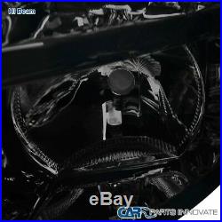 07-14 Chevy Silverado 1500 2500 3500 Euro Replacement Smoke Lens Headlights Pair