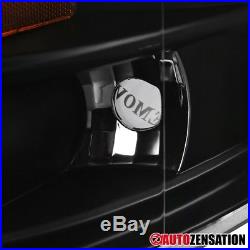 07-14 Chevy Silverado Black LED DRL Halo Projector Headlights