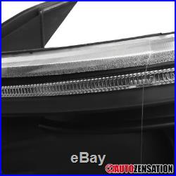 07-14 Chevy Silverado Black LED DRL Halo Projector Headlights