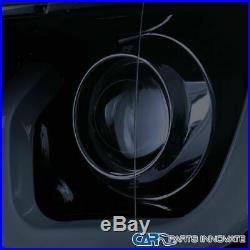 14-15 Chevy Silverado 1500 Glossy Black Halo Projector Headlights+LED Signal