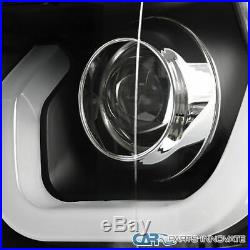 14-15 Chevy Silverado 1500 Pickup Black Halo Projector Headlights+LED Signal