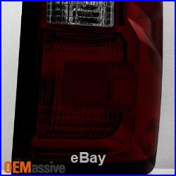 14-16 Chevy Silverado Pickup Dark Red Left + Right Tail Light Replacement Pair