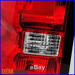 14-16 Chevy Silverado Pickup Red Clear Driver Left Side Tail Light Replacement