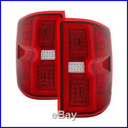 14-17 Silverado 1500 15-17 2500HD 3500HD Sequential Turn Signal LED Tail Lights