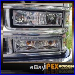 1988-1998 Chevy Silverado Suburban Tahoe Sierra Chrome Headlights + Signal Light
