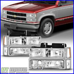 1994-1998 Chevy Silverado Tahoe Suburban Bumper+Headlights+Signal Corner Lights