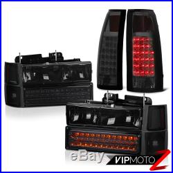 1994-2000 C2500 C3500 K2500 K3500 Smoke Rear Tail Lights Headlights Bumper Lamps