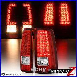 1999 2000 2001 2002 2003 Chevy Silverado ROSSO RED LED Tail Lights Brake Lamps