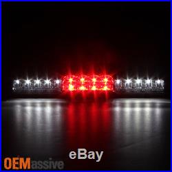 1999-2002 Chevy Silverado GMC Sierra Black LED Tail Lights+3rd Brake Cargo Light