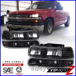 2000-2006 Chevy Suburban 1500 2500 Tahoe Turn Signal Bumper Headlights +Fog Lamp