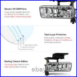 2000-2006 Chevy Suburban 1500 2500 Tahoe Turn Signal Bumper Headlights +Fog Lamp