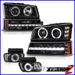 2003-2006 Avalanche 2500 Euro clear fog lights turn signal projector headlamps