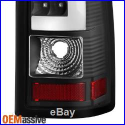 2003-2006 Chevy Silverado 1500 2500 2004-2006 3500 Black LED Tube Tail Lights