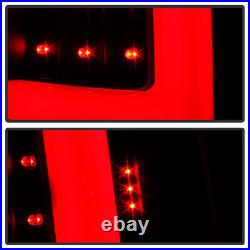 2003-2006 Chevy Silverado 1500 2500 3500 Black LED Tube Tail Lights Brake Lamps