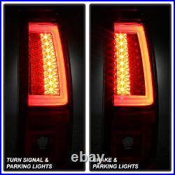 2003-2006 Chevy Silverado 1500 2500 3500 HD Red LED Tube Tail Lights Brake Lamps