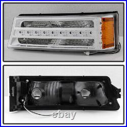 2003-2006 Chevy Silverado 1500 2500 3500 Headlights LED DRL Bumper Signal Lights