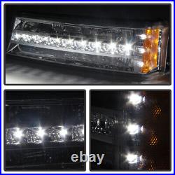 2003-2006 Chevy Silverado Avalanche Headlights+LED Bumper Lamps Signal Lights