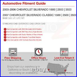 2003-2006 Chevy Silverado DARK RED Brake Tail Lights Lamps +Wiring +Bulbs