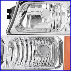 2003-2006 Chevy Silverado FACTORY STYLE 03-05 Avalanche Headlights Bumper Lamp