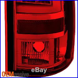 2003-2006 Chevy Silverado GMC Sierra 1500 2500HD 3500 Red LED Tube Tail Lights