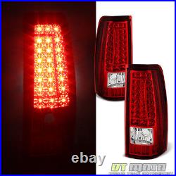 2003-2006 Chevy Silverado Sierra LED C Shape Tail Lights Lamps 03 04 05 06