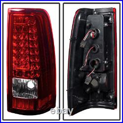 2003-2006 Chevy Silverado Sierra LED C Shape Tail Lights Lamps 03 04 05 06