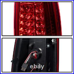 2003-2006 Chevy Silverado Sierra LED C Shape Tail Lights Lamps 03 04 05 06