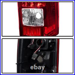 2003-2006 Chevy Silverado Sierra LED C Shape Tail Lights Lamps 03 04 05 06