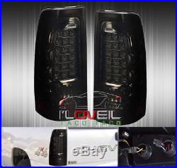 2003-2006 Gmc Sierra Smoked Led Rear Tail Lights Left+Right Replacement Lamps
