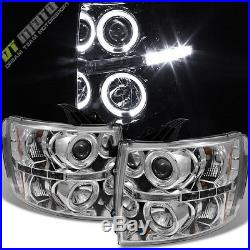 2007-2013 Chevy Silverado 1500 2500HD 3500HD LED Projector Headlights Left+Right