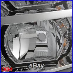 2007-2013 Chevy Silverado 1500 2500 3500 Replacement Headlights Left+Right Pair