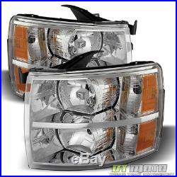 2007-2013 Chevy Silverado Replacement Headlights Headlamps 07-13 Pair Left+Right