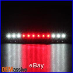 2007-2013 Silverado 1500 2500 3500 LED Black Tail Lights + LED 3rd Brake Light
