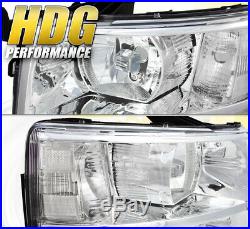 2007-2014 Silverado Replacement Drive Headlights Lamps Pair Assembly Unit Chrome