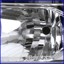 2014-2015 Chevy Silverado 1500 Chrome Headlights Amber Signal Left+Right