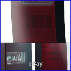 2014-2016 Silverado 1500 2015-2016 2500HD 3500HD Tube LED Red Smoke Tail Lights
