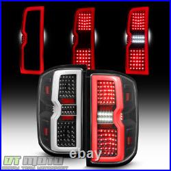 2014-2018 Chevy Silverado 1500 LED Tube Sequential Signal Tail Lights Lamps Set