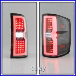 2014-2018 Chevy Silverado 1500 LED Tube Sequential Signal Tail Lights Lamps Set