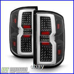 2014-2018 Chevy Silverado 1500 LED Tube Sequential Signal Tail Lights Lamps Set