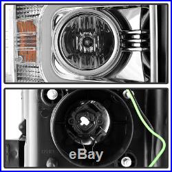 2015-2017 Chevy Silverado 2500HD 3500HD LED Halo Projector Headlight Lamps Pair