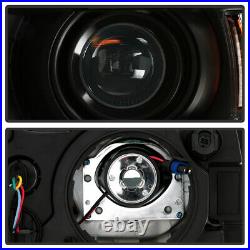 2015-2019 Chevy Silverado 2500 3500 HD Black Projector Headlights Headlamps Pair
