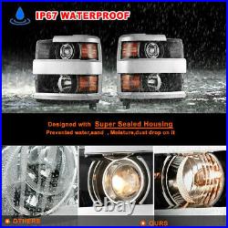 2015-2019 For Chevy Silverado 2500HD 3500HD Chrome Projector Headlights Headlamp